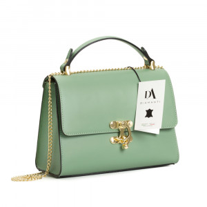 Geanta dama piele naturala DiAmanti Capri Verde Salvie Geanta dama piele naturala DiAmanti Capri Verde Salvie